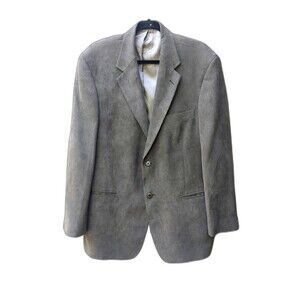 ANDREW FEZZA Taupe Corduroy Blazer Sports Jacket, Size 44 R EUC